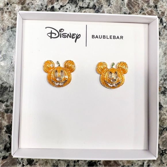 Baublebar Disney Mickey pumpkin Halloween earrings - Picture 1 of 3